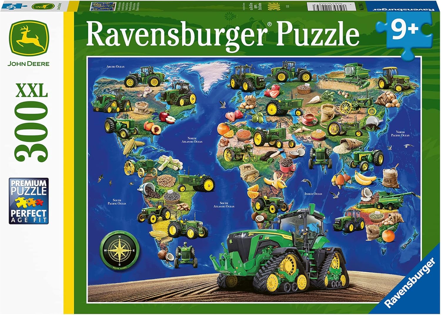 Ravensburger World of John Deere 300 XXL Piece Jigsaw Puzzle for Kids - 12984 - Every Piece is Unique, Pieces Fit Together Perfectly