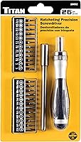 Vista 6 de Titan 16092 Juego de destornilladores de precisión de trinquete de 26 piezas