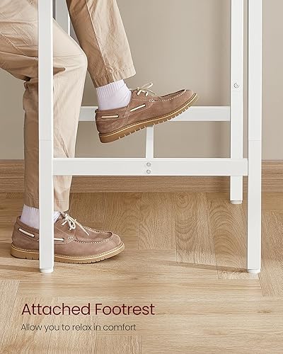 Miniatura 7 de VASAGLE Mesa de bar, mesa de comedor de cocina pequeña, mesa de pub de parte superior alta, mesa de cóctel de altura para sala de estar, fiesta,