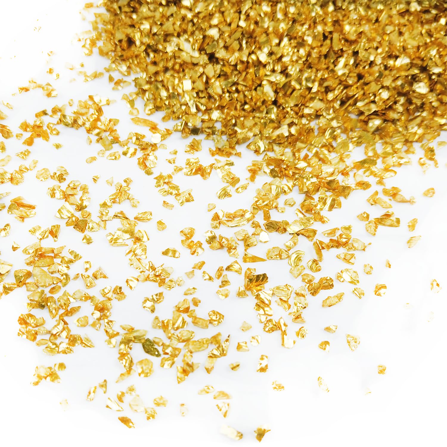 Gold Crushed Glass Glitter for Resin Art -3