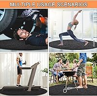 Vista 6 de NOVWANG Tapete para bañera de hidromasaje de 72 pulgadas, protector grande lavable sobre el suelo, almohadilla de engrosamiento que absorbe agua