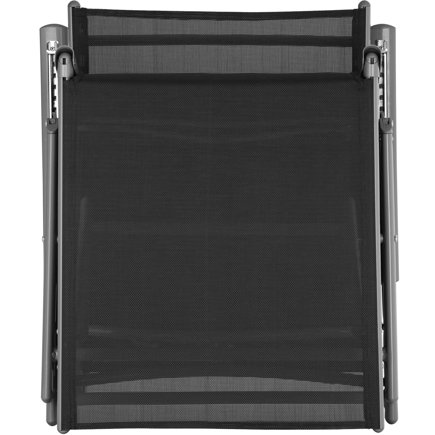 tectake® Lettino Prendisole, Schienale Regolabile, Resistente alle Intemperie, Lettino Pieghevole, Alluminio, Mobile Giardino, Campeggio, Mare, Piscina, Terrazzo, Balcone-Grigio Scuro
