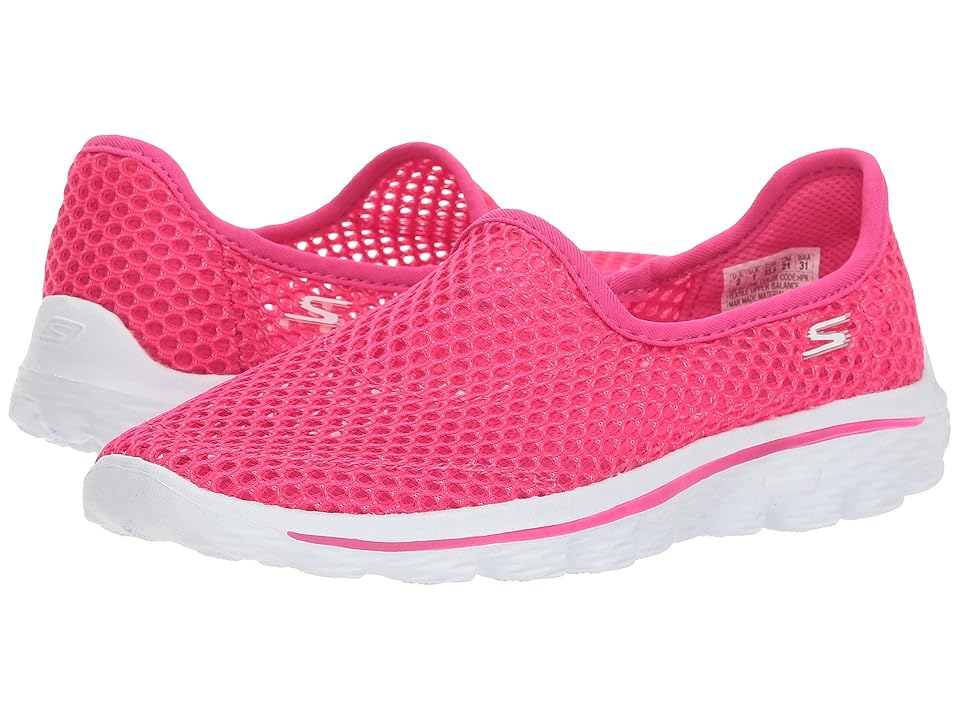 

SKECHERS KIDS Go Walk 2 - Breezy Beauties 81164L (Little Kid/Big Kid) (Hot Pink) Girl's Shoes