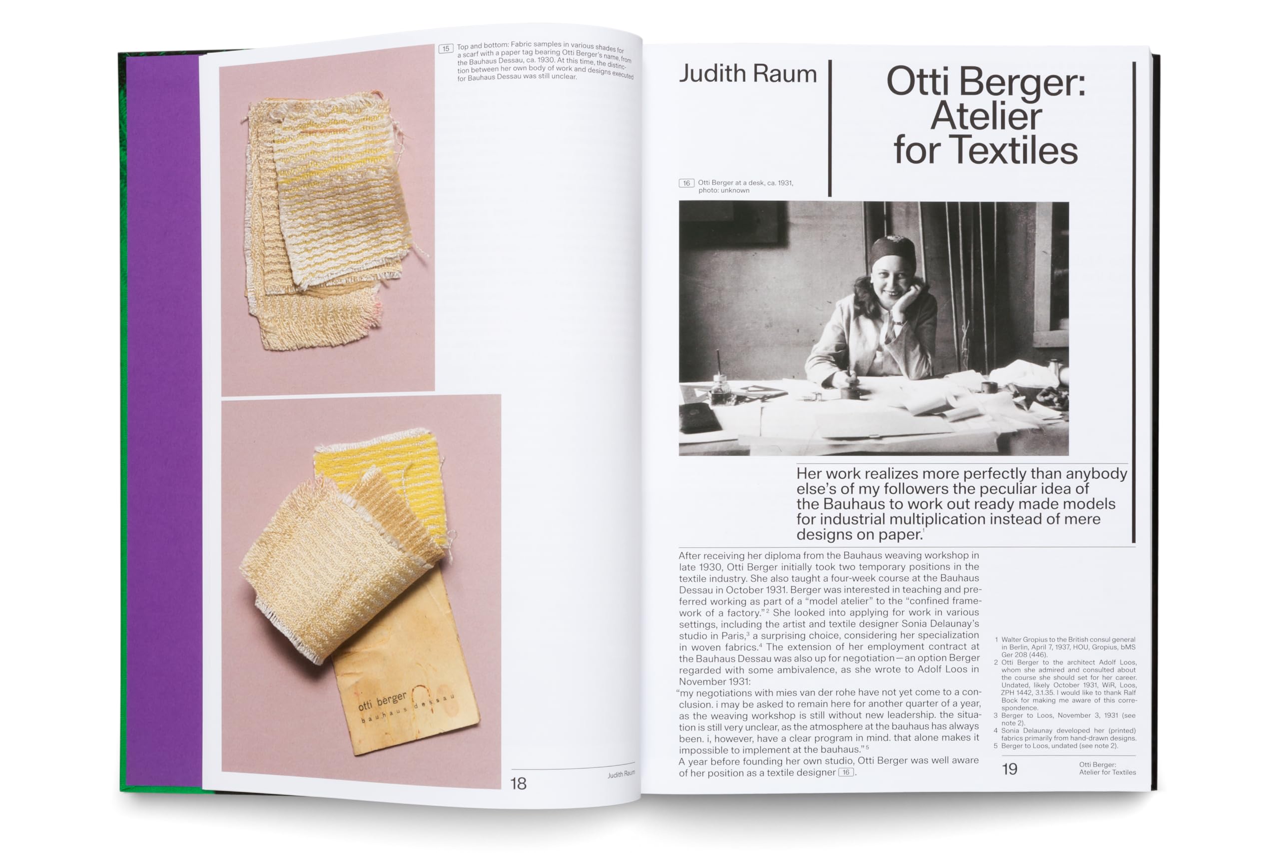 Otti Berger Weaving for Modernist Architecture + Stoffe fUr die Arckitectur der Moderne /anglais/all