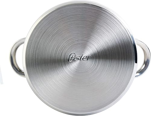 Miniatura 9 de Oster Sangerfield - Juego de utensilios de cocina para pasta de acero inoxidable de 5 cuartos con vaporera, cesta y tapa