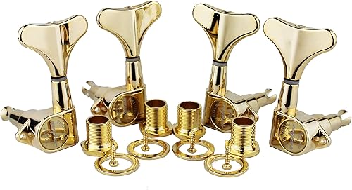 Miniatura 30 de Guyker Afinadores de bajo de guitarra (4 para la derecha) – Cabezal de afinación sellado, clavijas de afinación selladas, repuesto de cabezal