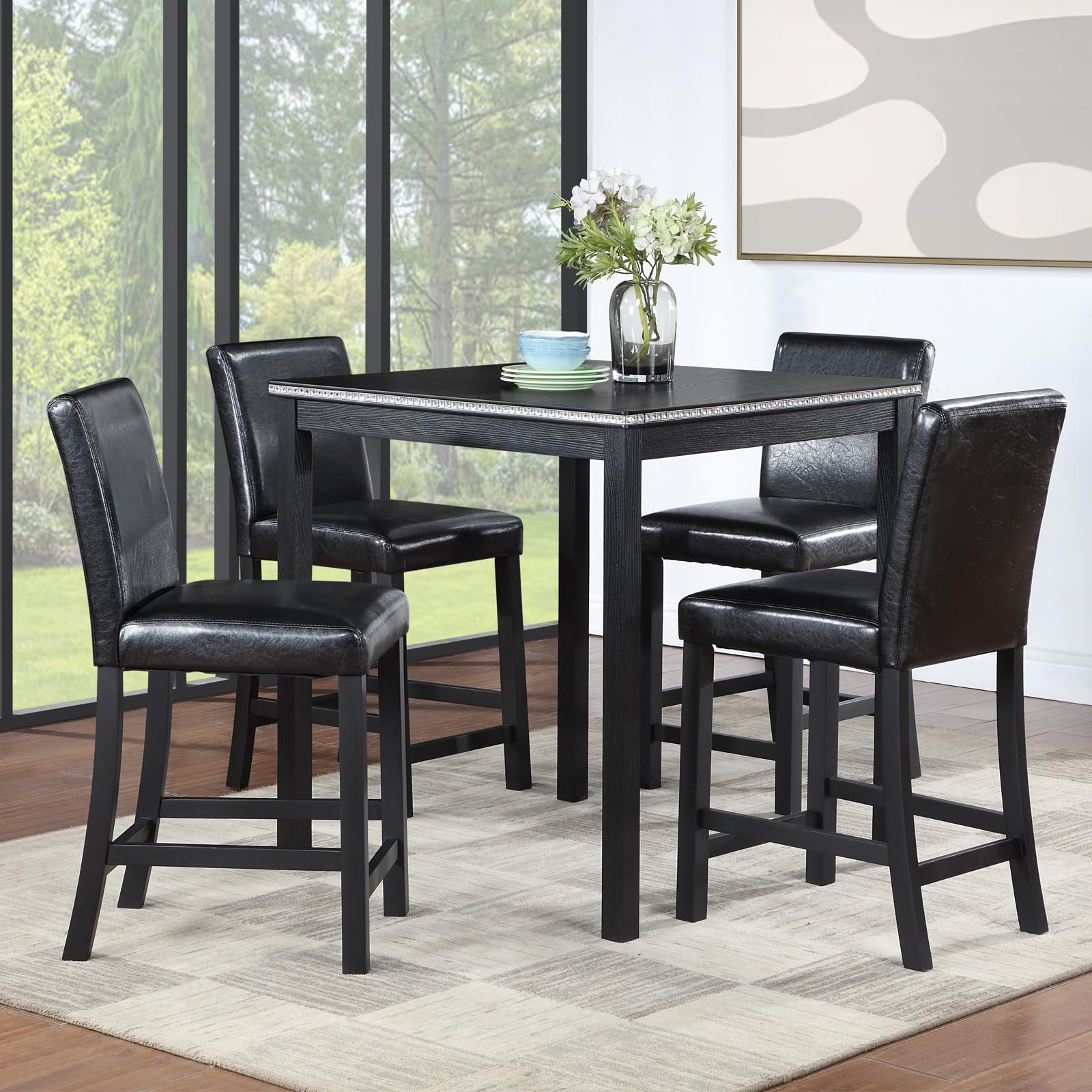 LUMISOL Counter Height Kitchen Table Set