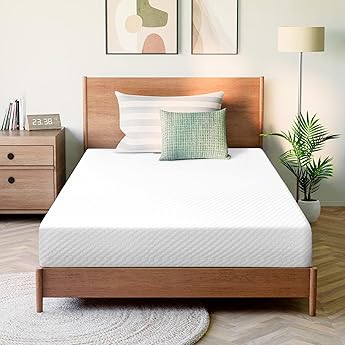 Mellow 6 Inch Cooling Gel-Infused Memory Foam Bed Mattress, Medium Firm Sleep and Breathable Fabric Cover, Twin , Mattress In A Box