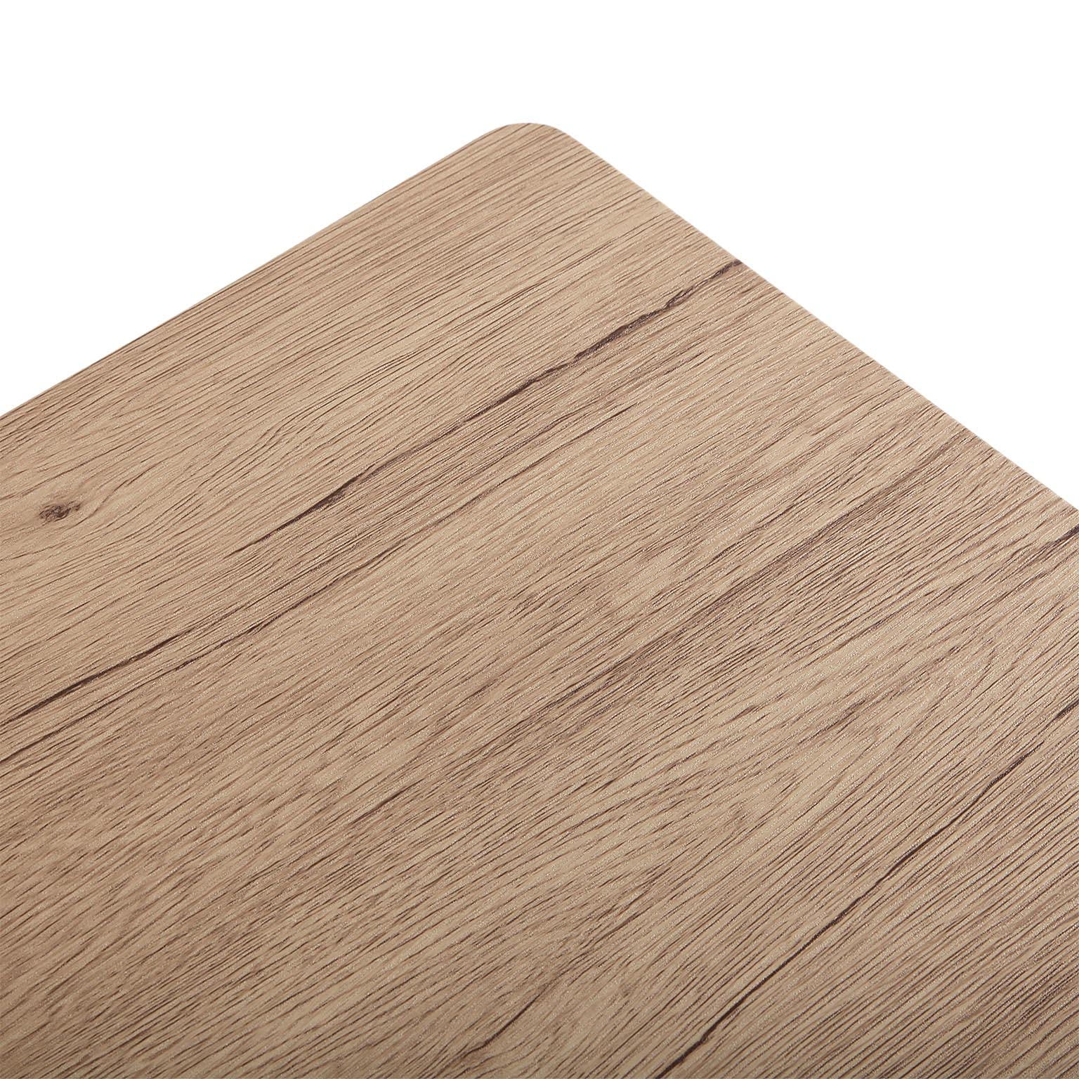 Versa Amaia Mesa de Comedor para Cocina, Terraza, Jardín o Comedor, Medidas (Al x L x An) 76 x 80 x 120 cm, Madera y Metal, Color Blanco