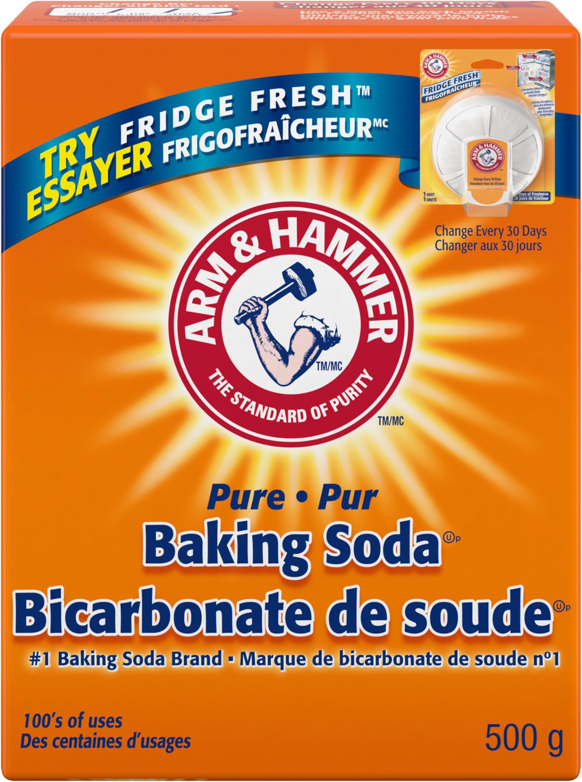 Arm & Hammer Baking Soda for Baking, Cleaning and Deodorizing 500 g