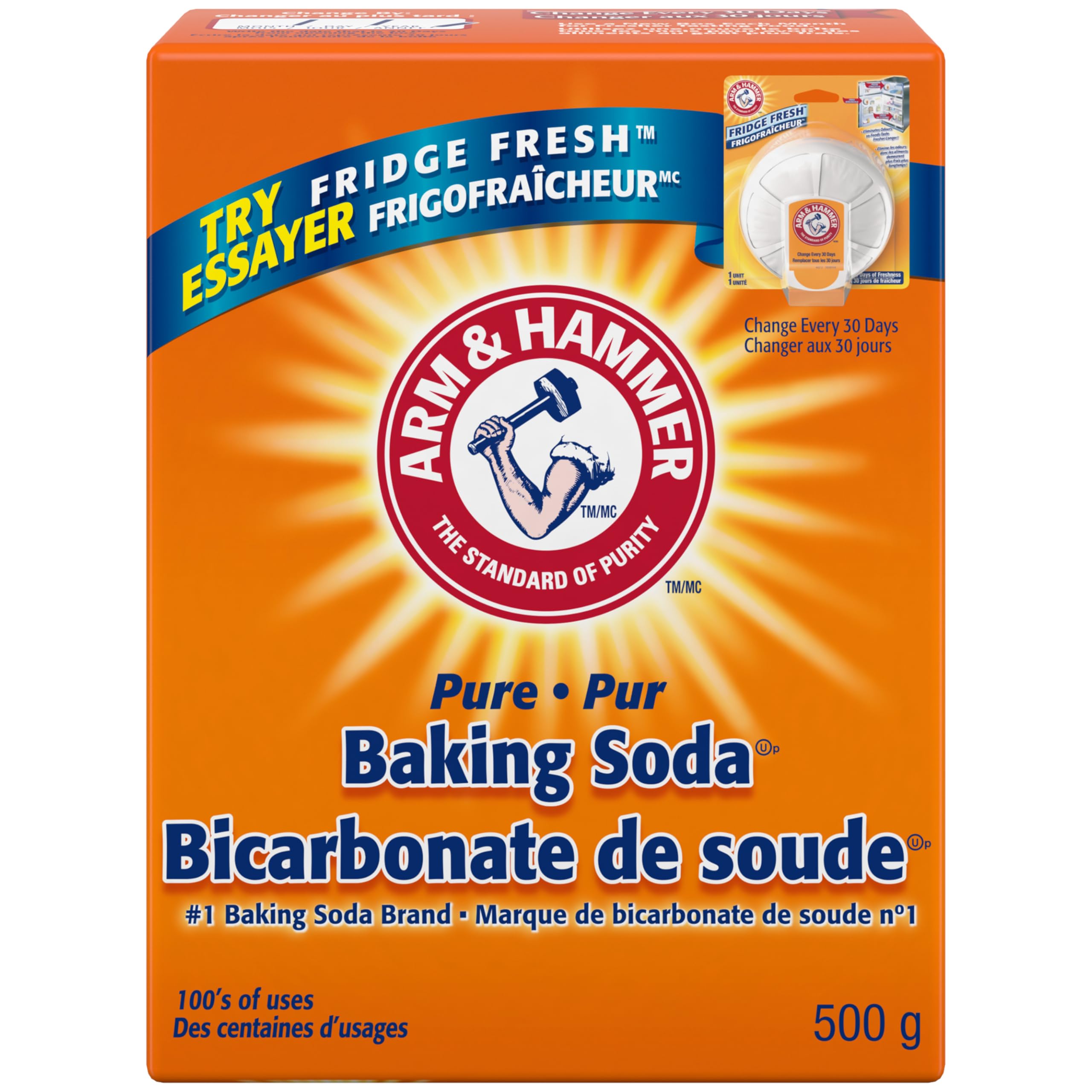 Arm & Hammer Baking Soda for Baking, Cleaning and Deodorizing 500 g