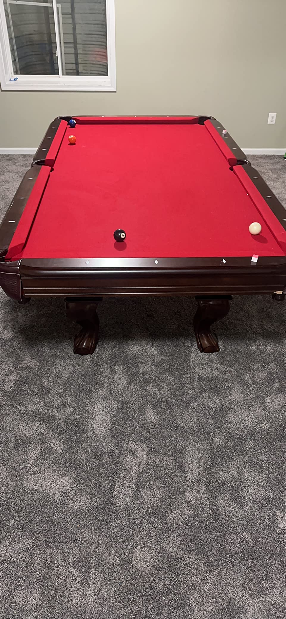 35/mo Finance Hathaway Augusta 8ft Pool Table Pool Table for Family
