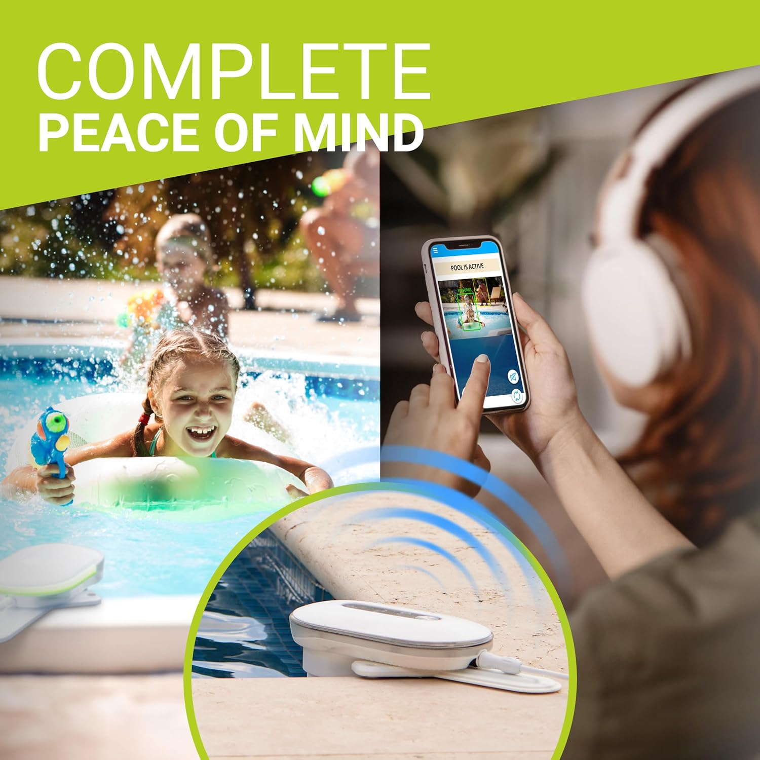 Smart AI Pool Alarm Dual Camera Underwater Drown Poland Ubuy