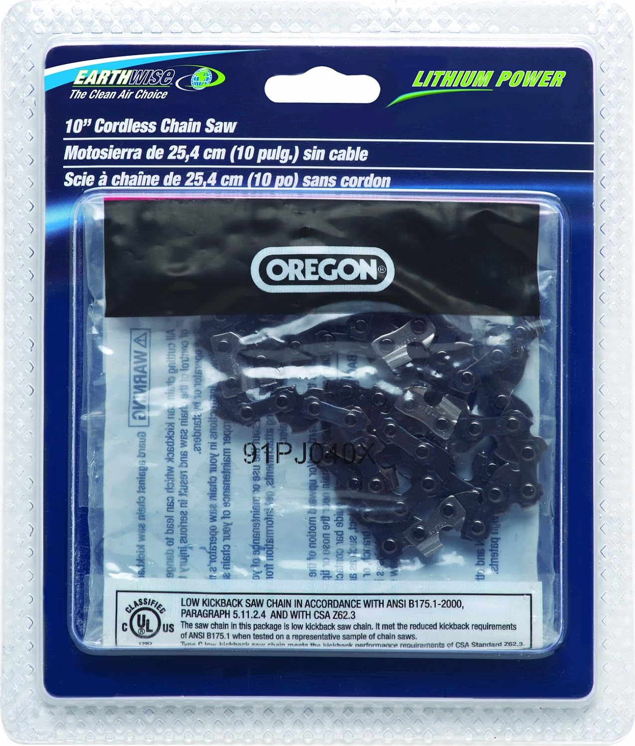 Earthwise CS91101 10Inch Replacement Chain Saw Chain