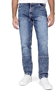 بنطلون جينز أساسي للرجال بخمسة جيوب من فاير وود