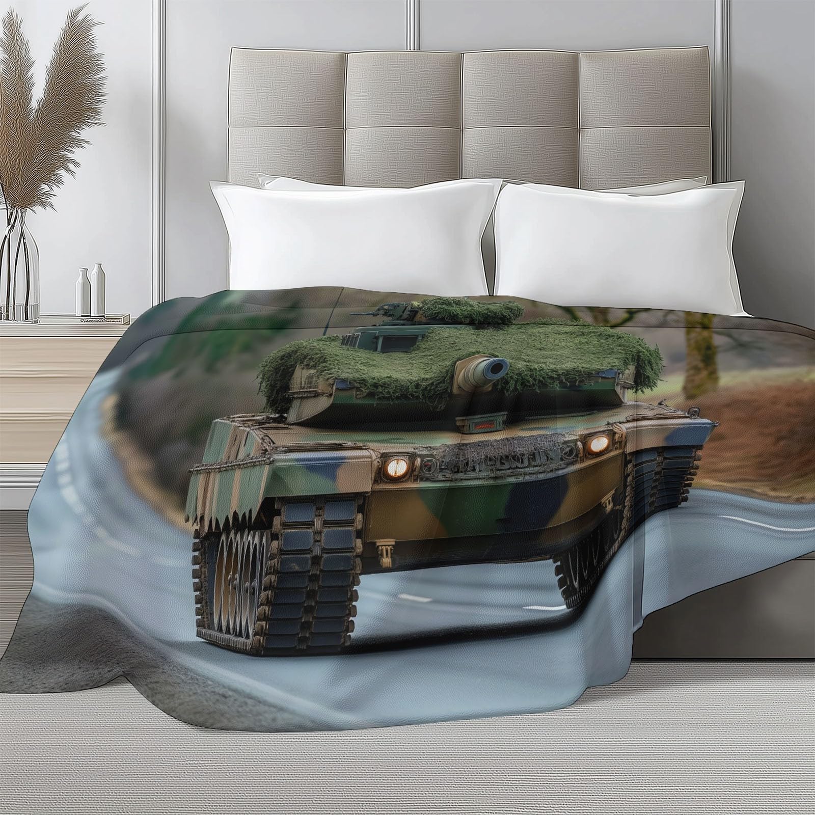 Ciepły flanelowy koc typu sherpa z motywem przyrody, do fotografii, miękki, przytulny, wiejski, drogowy, czołg, narzuta, pluszowa, flanelowa, polarowa, 220 x 240 cm, dla dziewcząt, dzieci, dorosłych