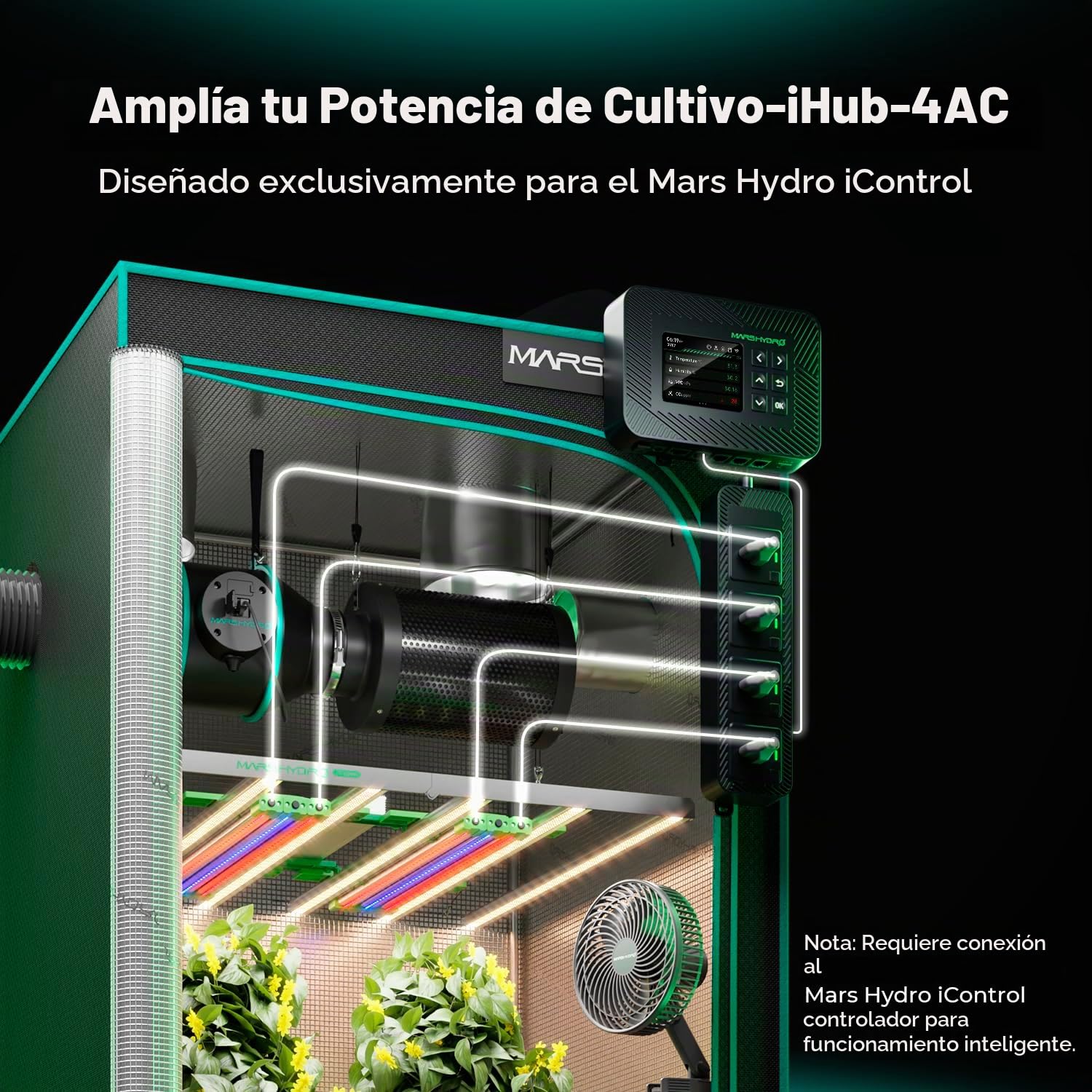 Mars Hydro Regleta inteligente con 4 tomas