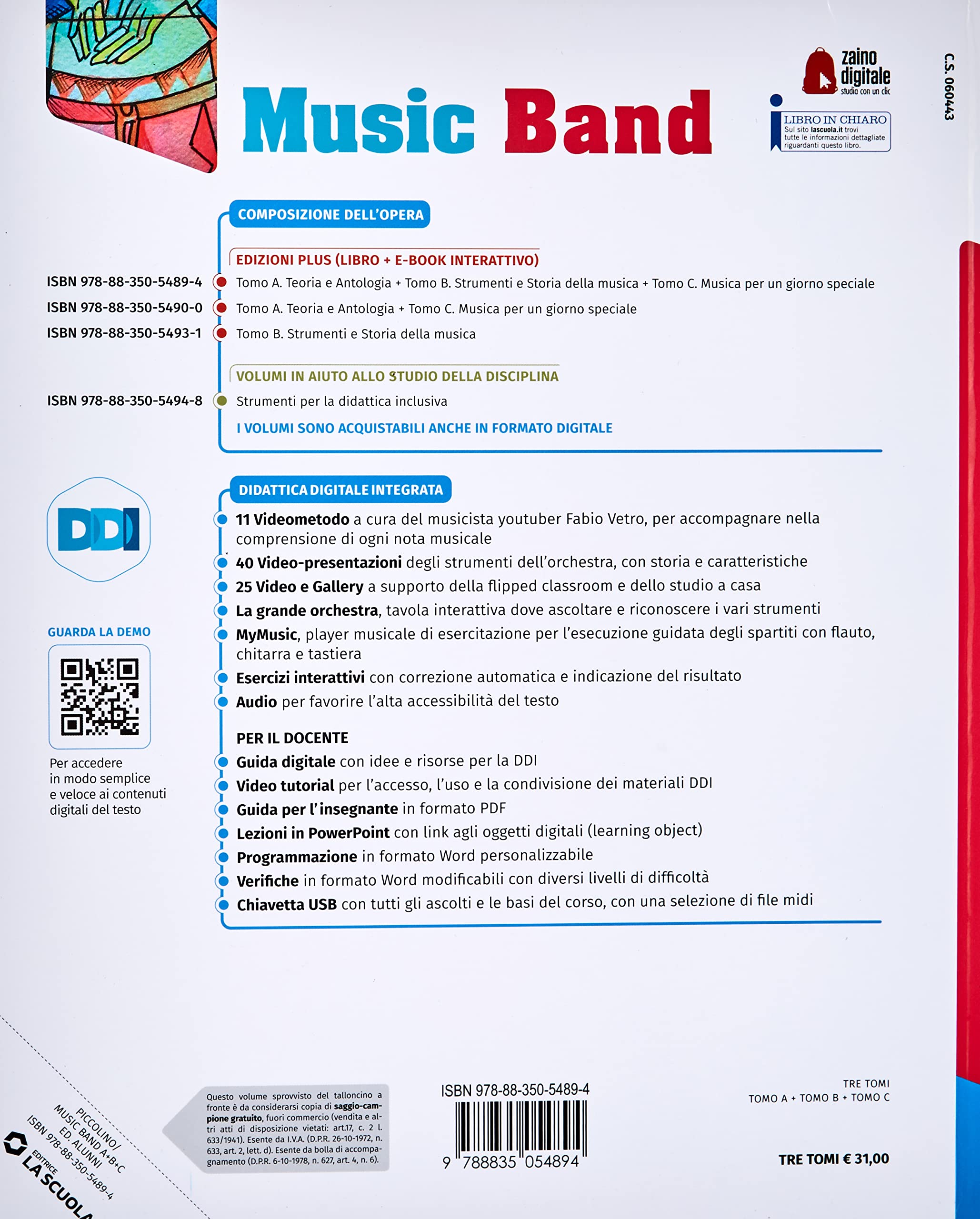 Music band. Corso di musica. Vol. A-B-C . Per la Scuola media. Con e-book. Con espansione online