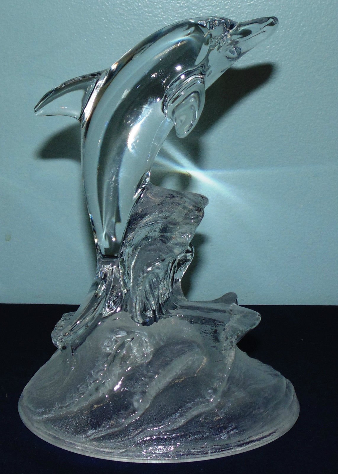 新品❣️美しい青CRYSTAL DARQUES DAUPHIN  新品❣️美しい青CRYSTAL DARQUES DAUPHIN 新品❣️美しい青CRYSTAL