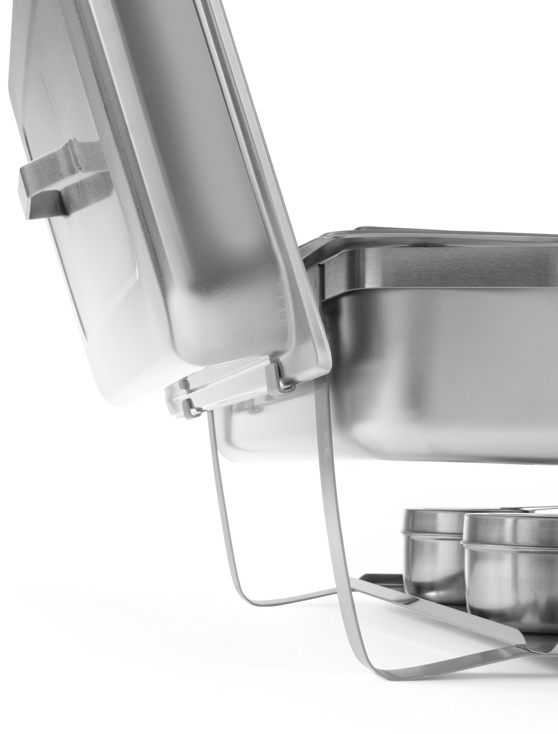 HENDI Gastronorm-Stoviglie Chafing, 9 l, Acciaio Inossidabile, Argento, GN 1/1, 2 unità