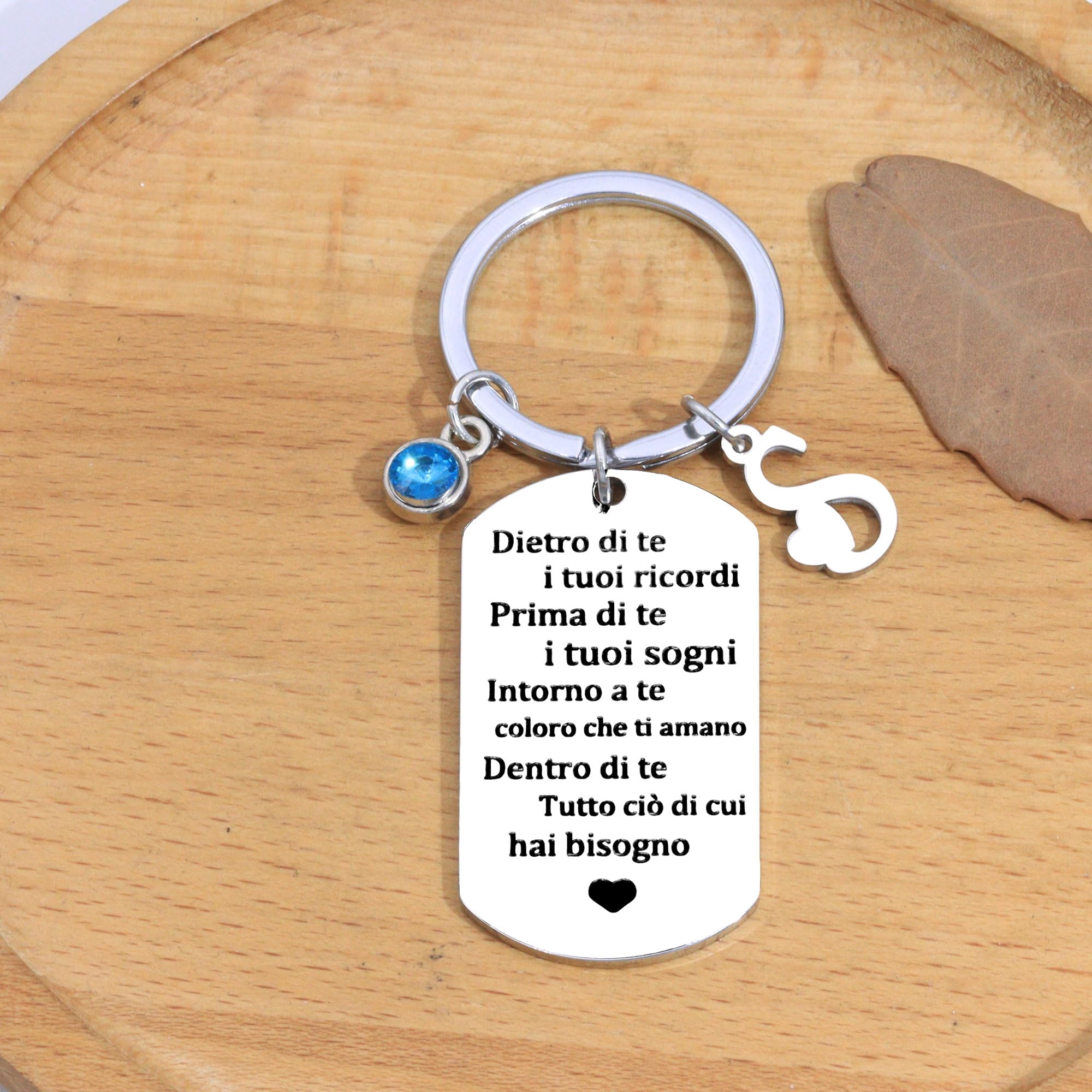 Inpirazione Portachiavi Regalo,Argento 26 Lettera A-Z Inglese Initial Pendente Portachiavi Per Le Donne Uomini Unisex Figlia Figlio Sorelle Amici Amante Compleanno Natale Laurea