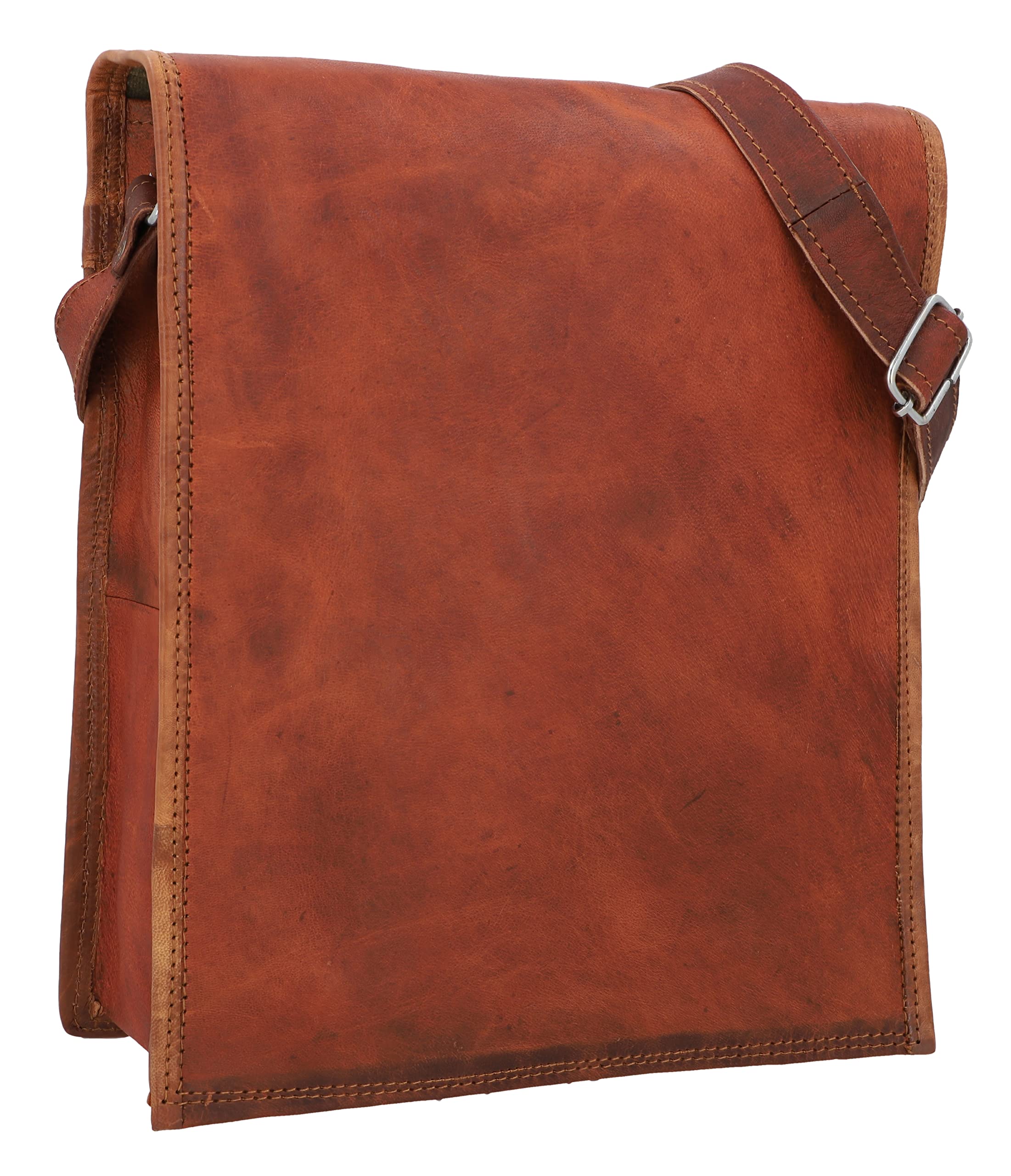 Leder nature "Finn Genuine Leather Bag Shoulder Cross Body Bag Handbag Satchel Vintage College Flapover Leisure Bag Unisex M3