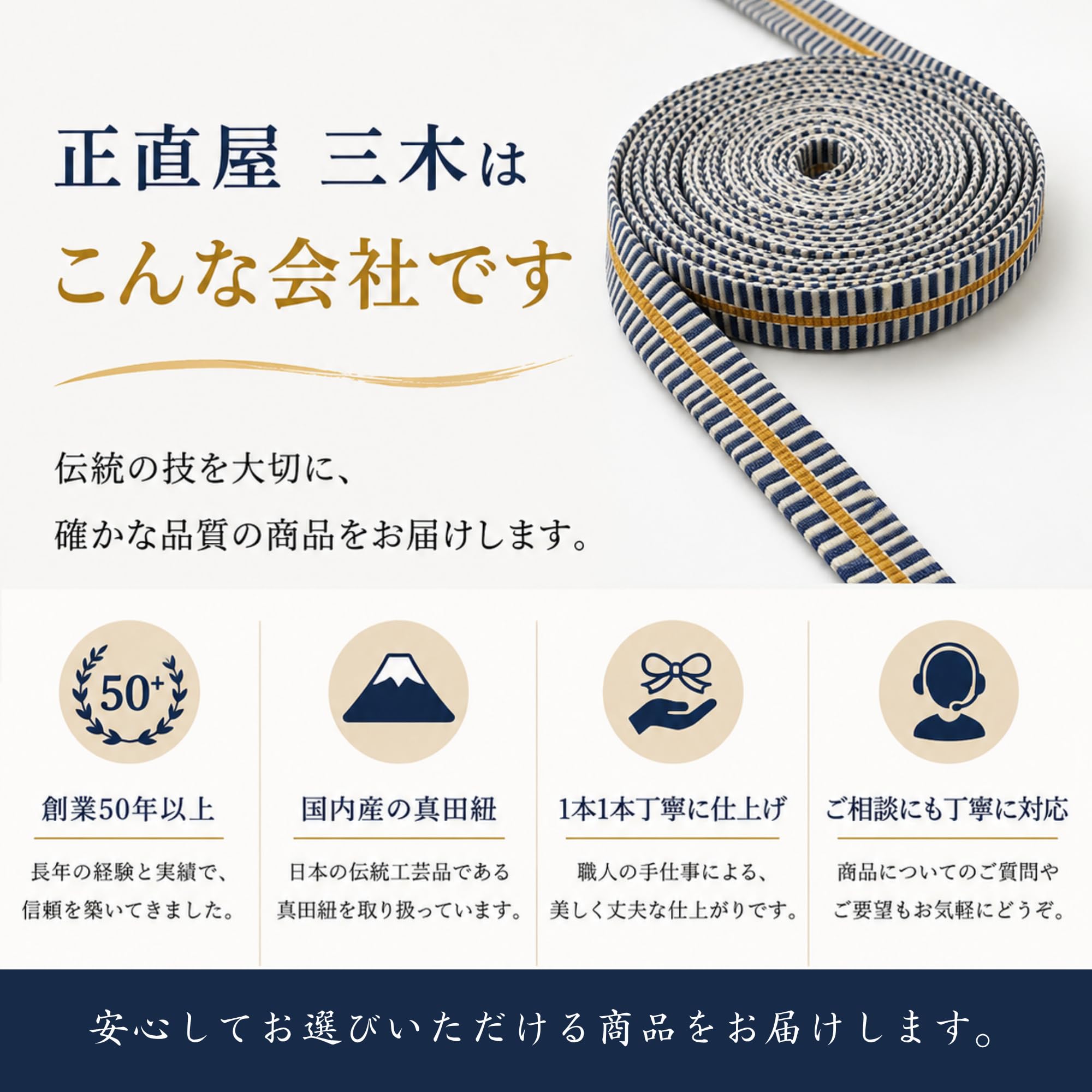 Amazon.co.jp: 【播州工藝】真田紐 平紐 6分 約18mm 綿100％ 日本製 和