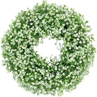 WNDUOKXH Decoración del hogar de Alto Nivel de simulación, Tela para Bodas Que no se oxida fácilmente, añade sensación cálida y Colores Brillantes, Durabilidad, Blanco