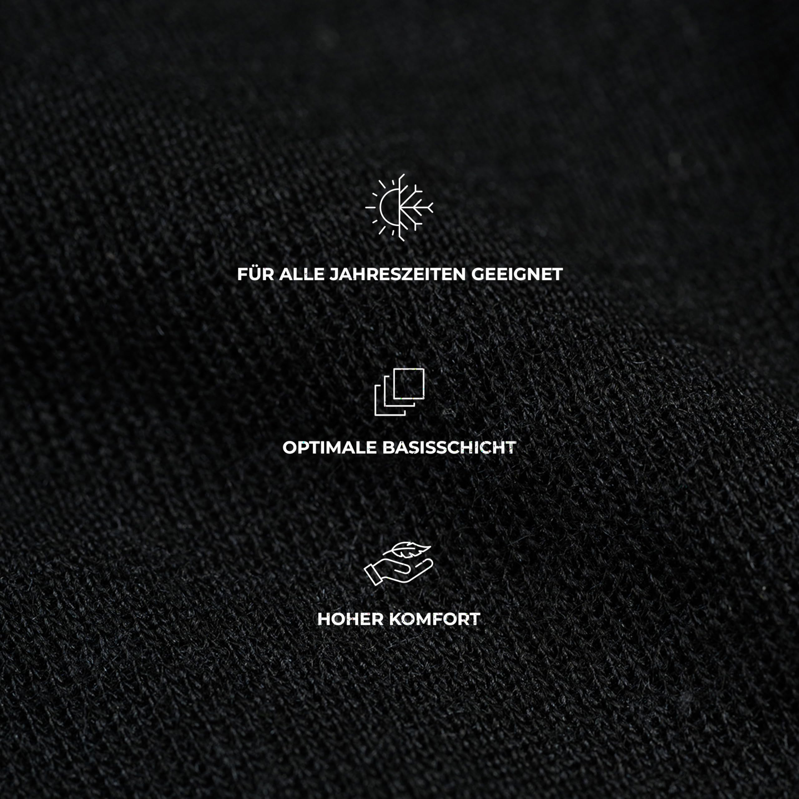 DILLING Merino Halbarmshirt für Herren - Bio Merinowolle