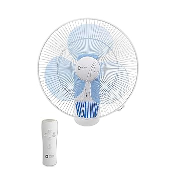 Orient Electric Wall-49 Wall-Mounted Fan with Remote | 400mm Wall Fan for Home (Crystal White)