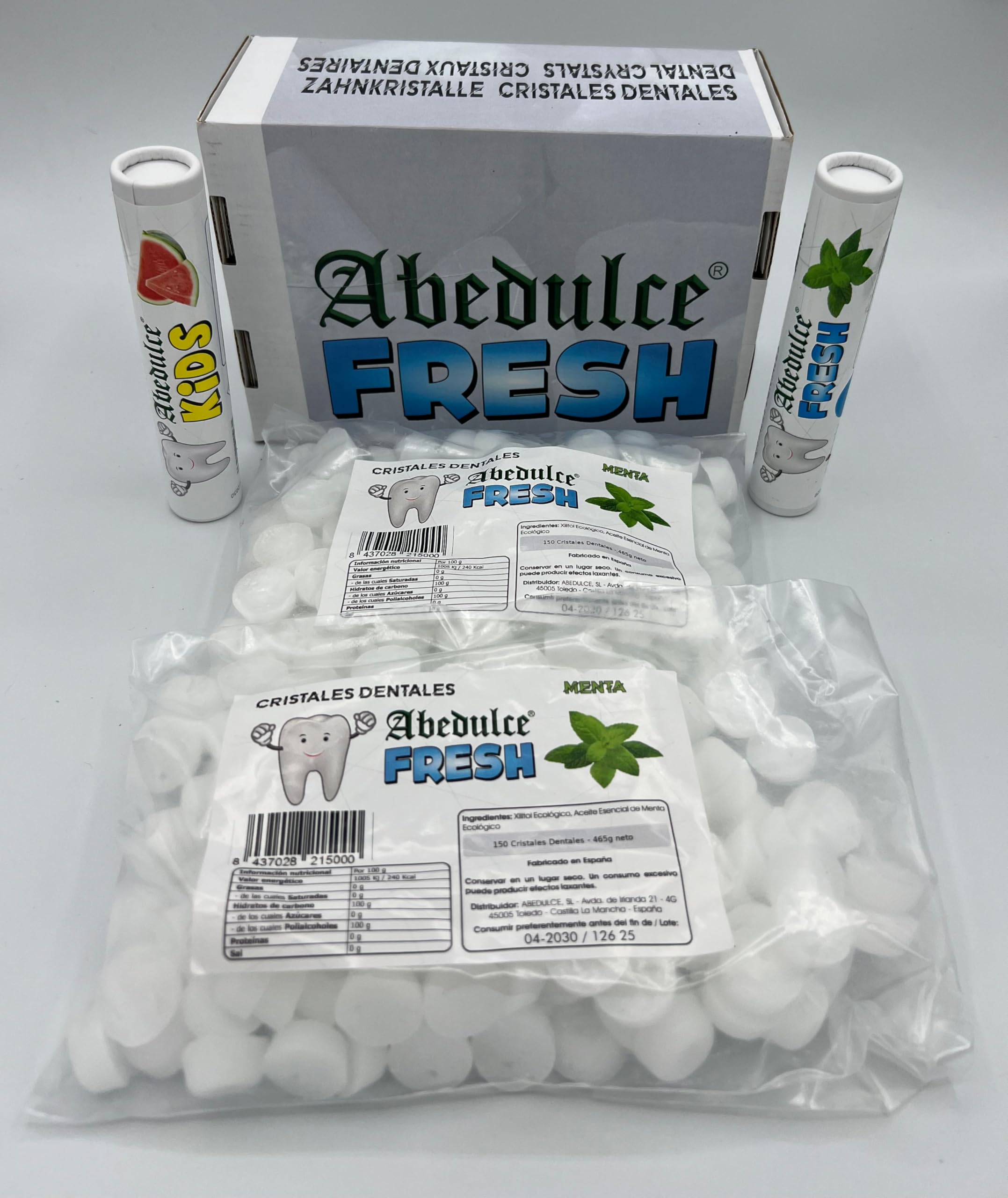 Cristales Dentales Abedulce Simbiosis Dental - Pack 100/50 días Xilitol Revolución Nocturna" (100 dias, Menta Piperita)