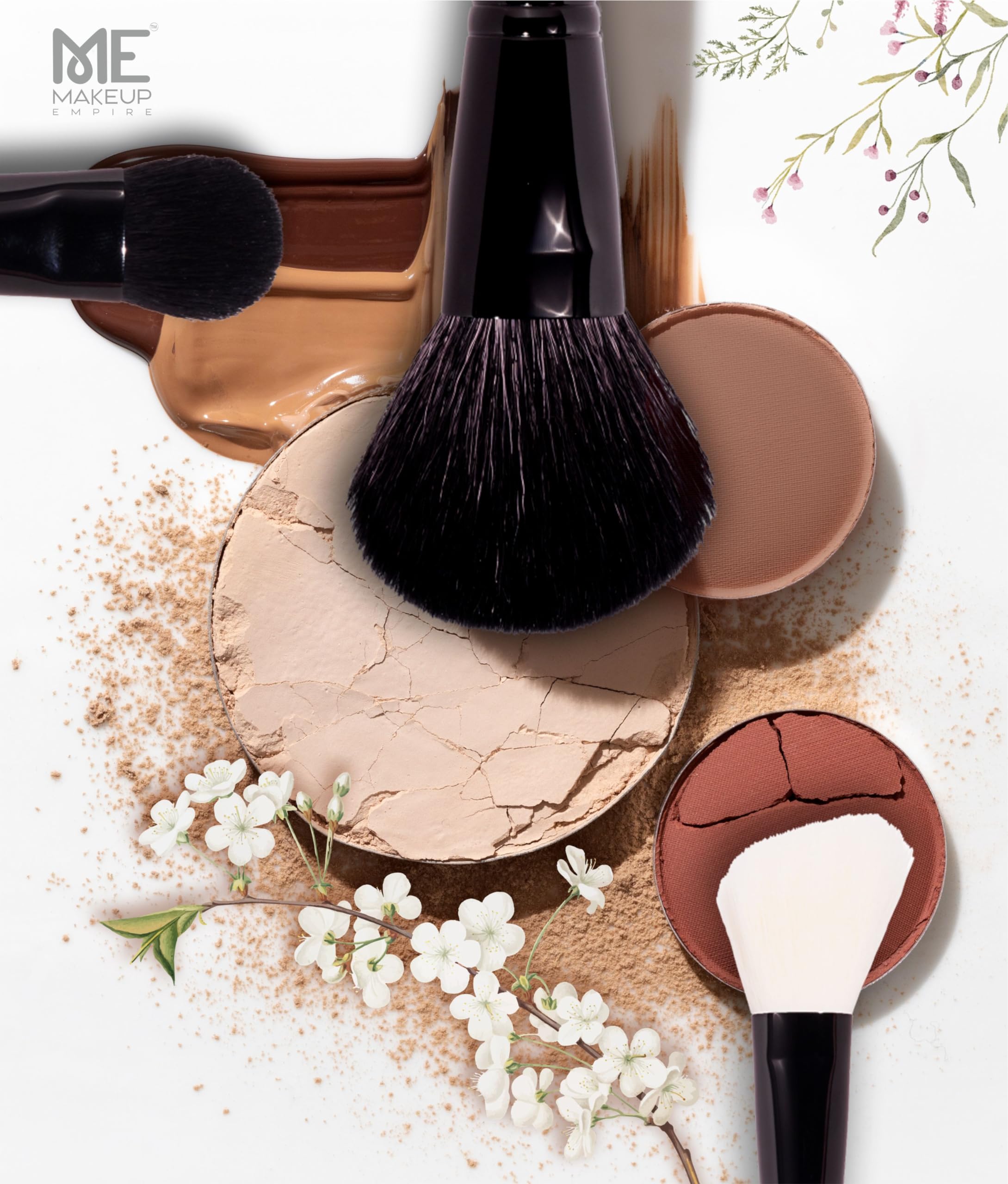 JustGold Flat Shader Concealer Brush for Applying or Blending Cream Contour or Cover Foundation #55 - Image 3 thumbnail