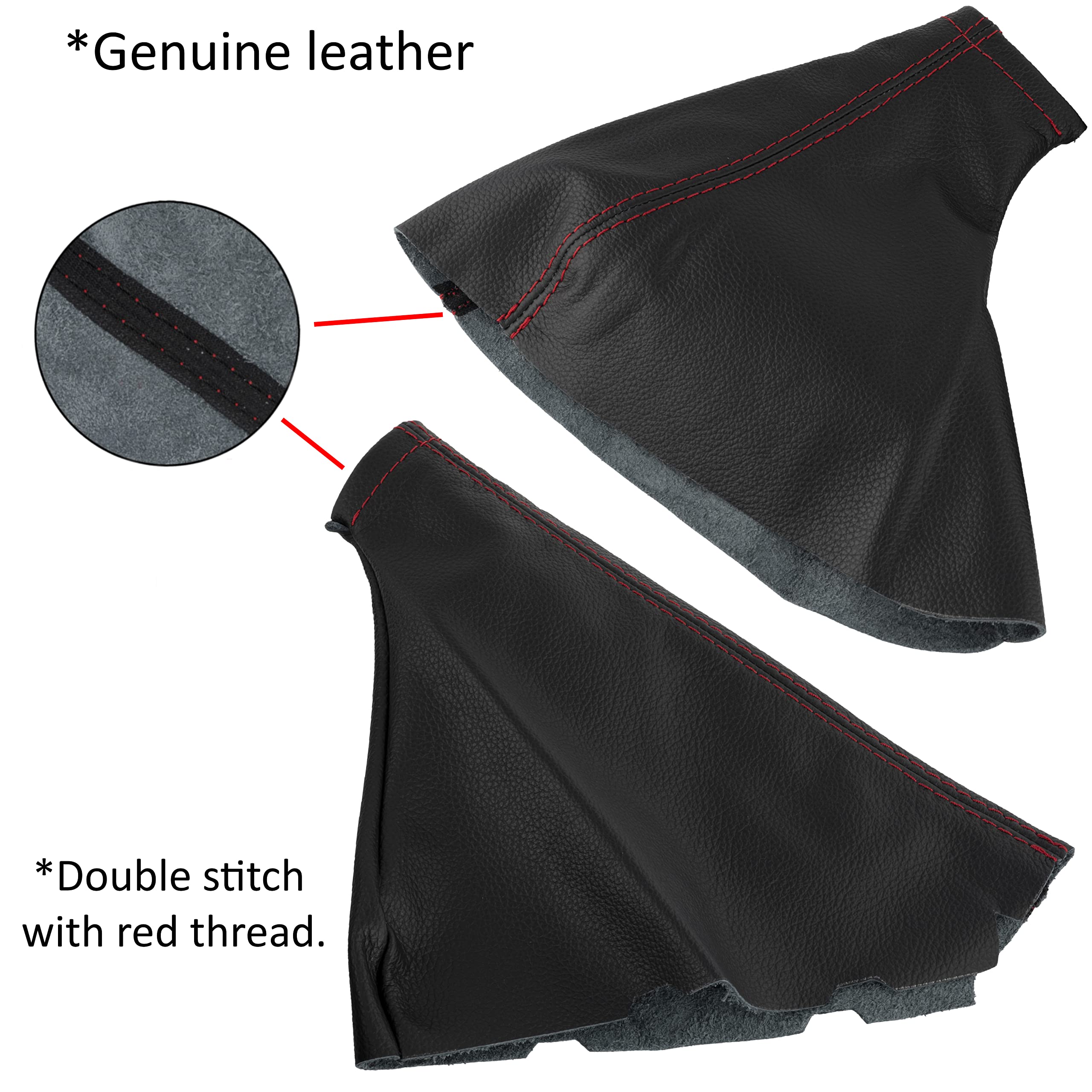 AERZETIX Soufflet Levier Vitesse Frein à Main - Compatible Opel Corsa D 2006-2014 - Cuir Synthétique Noir