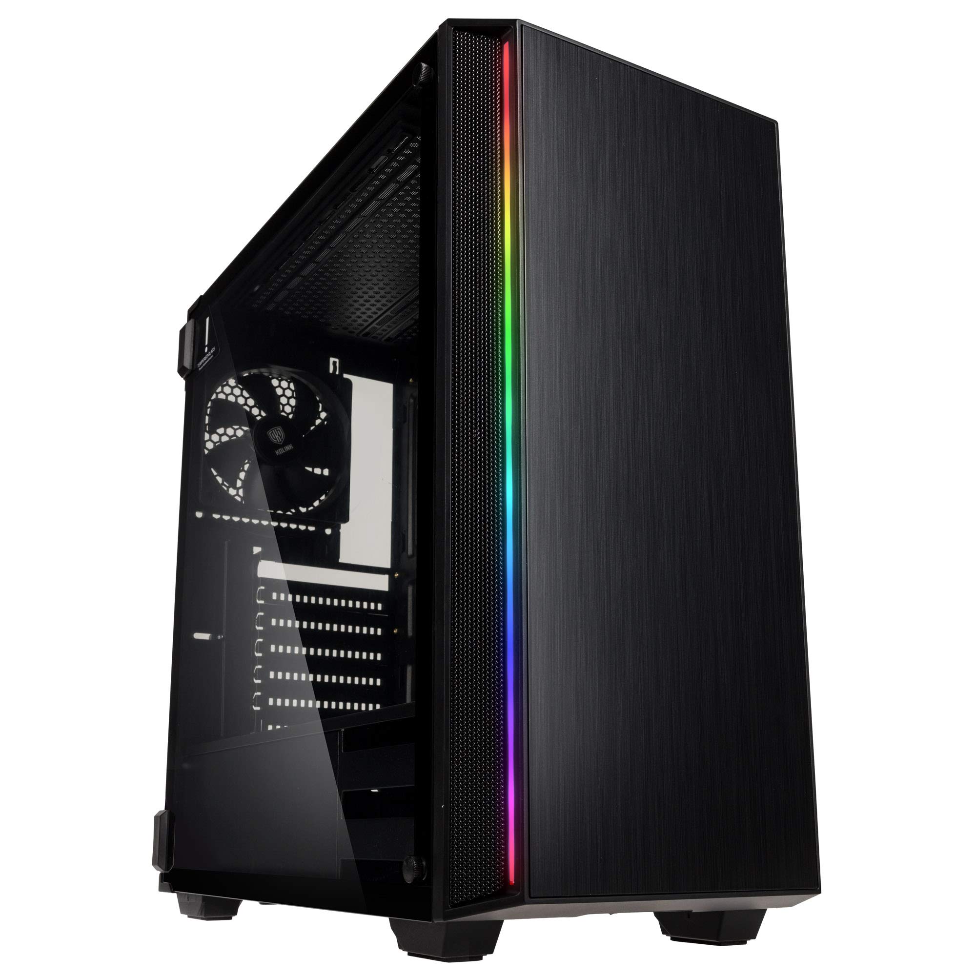 Kolink Caja Media Torre E-ATX Ethereal RGB con Panel acristalado, Negro