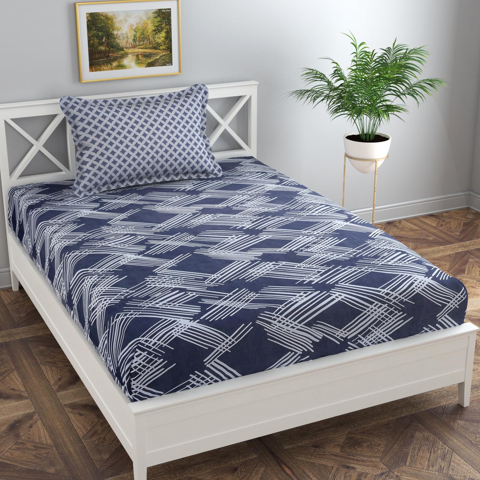Florida Pink Floral Microfiber Bedsheet – Soft & Stylish -21