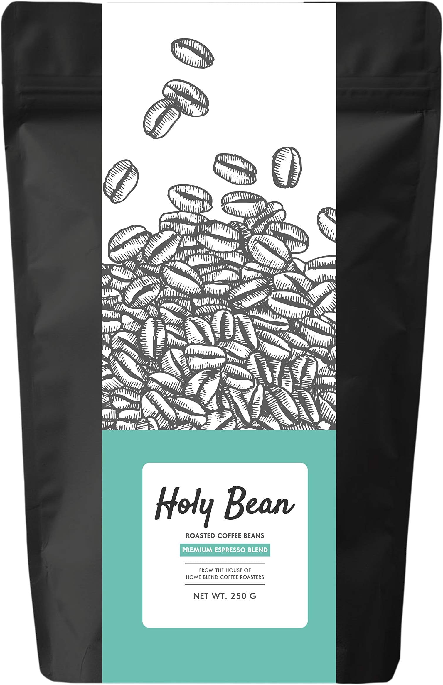 - Espresso Blend - Roasted Coffee Whole Beans - Medium Dark Roast - Pack Of 250 Gram, Bag