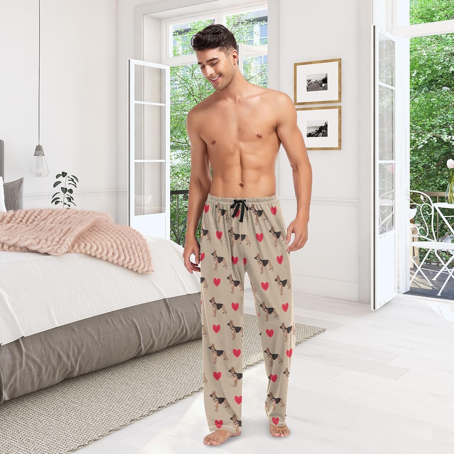 Laprad Men's Pajama Pants Lounge Pjs Bottoms Soft Sleep Pant with Pockets Drawstring - Image 6