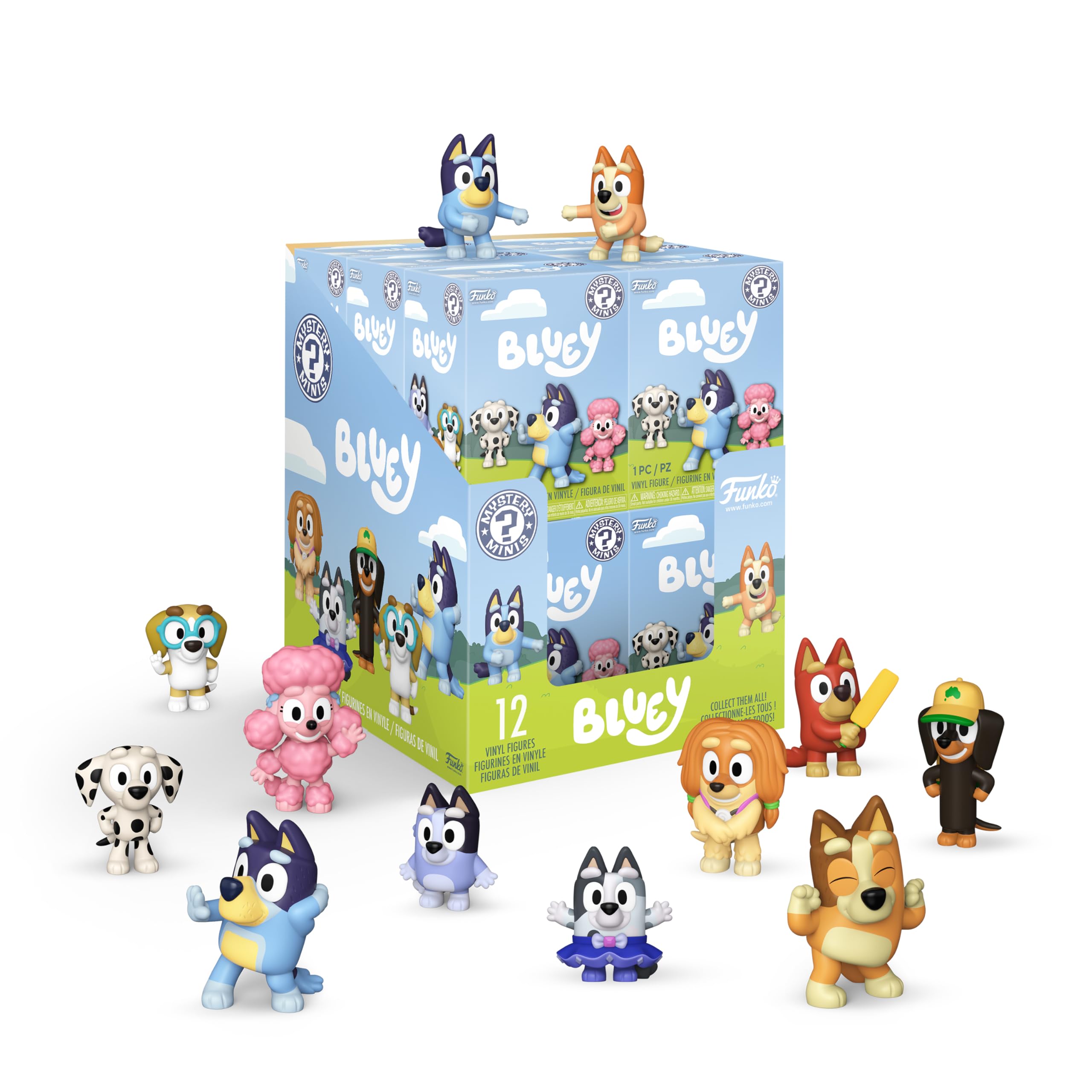 Funko Mystery Mini - Bluey - 1 of 12 to collect - Bluey, Bingo, Muffin & more - Styles may vary - Collectable Vinyl Figure - Gift Idea - Official Merchandise - Toys For Kids & Adults