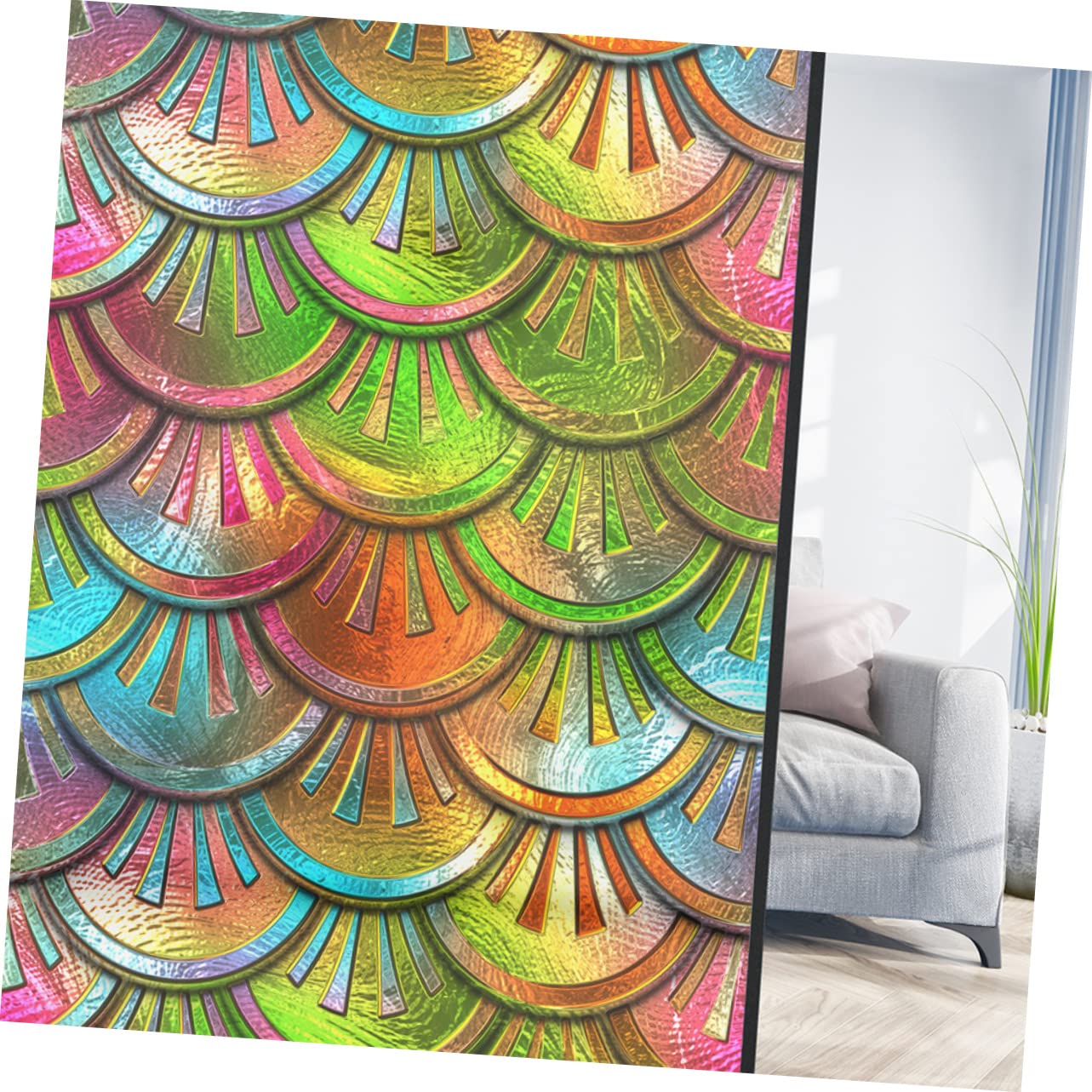 Película Decorativa Estática Para Ventanas (120x58cm) – Vinilo 3D Sin Adhesivo, Fácil De Quitar Y Reutilizable