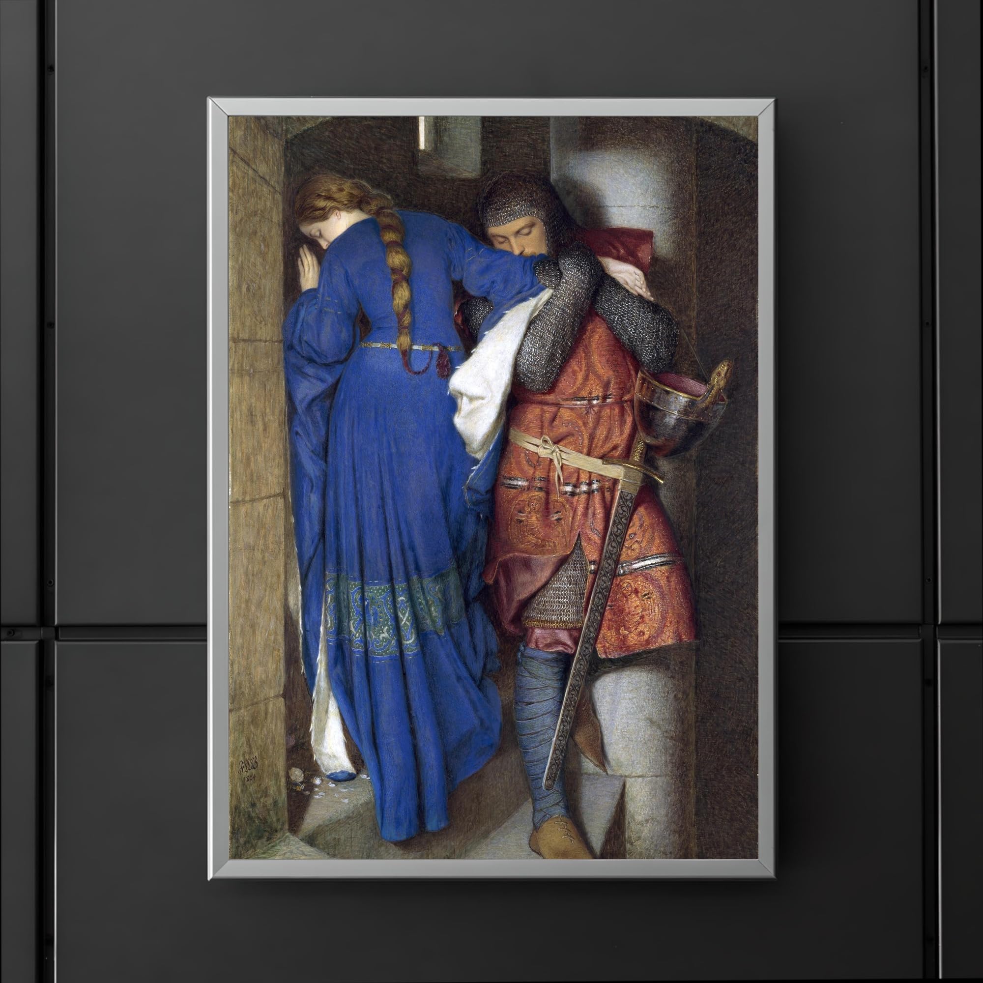 Amazon.com: The Meeting on the Turret Stairs Poster Print Wall Art