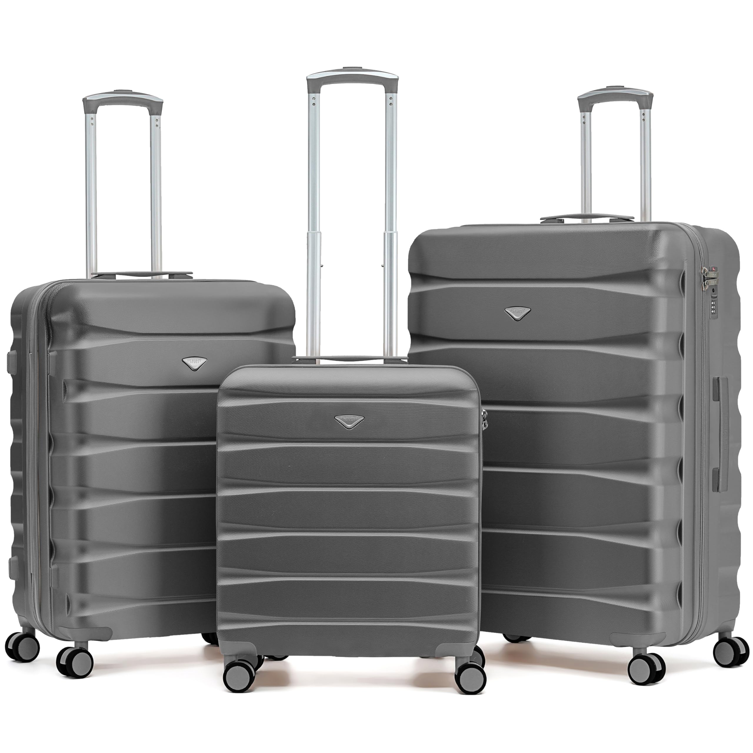 Flight Knight Underseat Cabin Suitcase 45x36x20cm | Free Hand Luggage for EasyJet & Wizz Air | Lightweight ABS Hard Shell with 8 Silent-Glide Spinner Wheels | Max Space Travel Bag — view 297