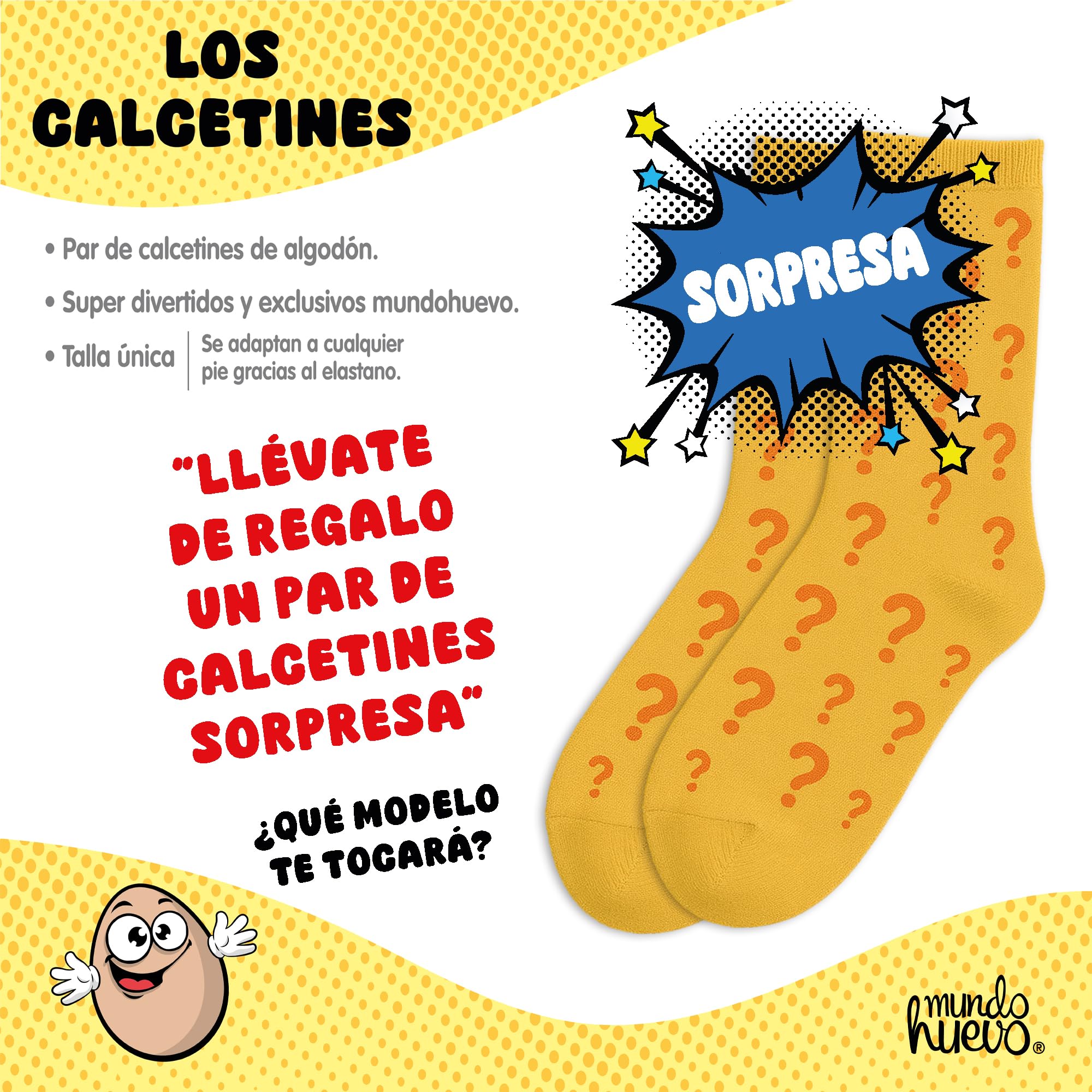 mundohuevo Regalo Divertido Dia del Padre | Taza Personalizada Papa TE Queremos UN Huevo, Caramelos de Broma PAPACOMPLEX y Calcetines Sorpresa.
