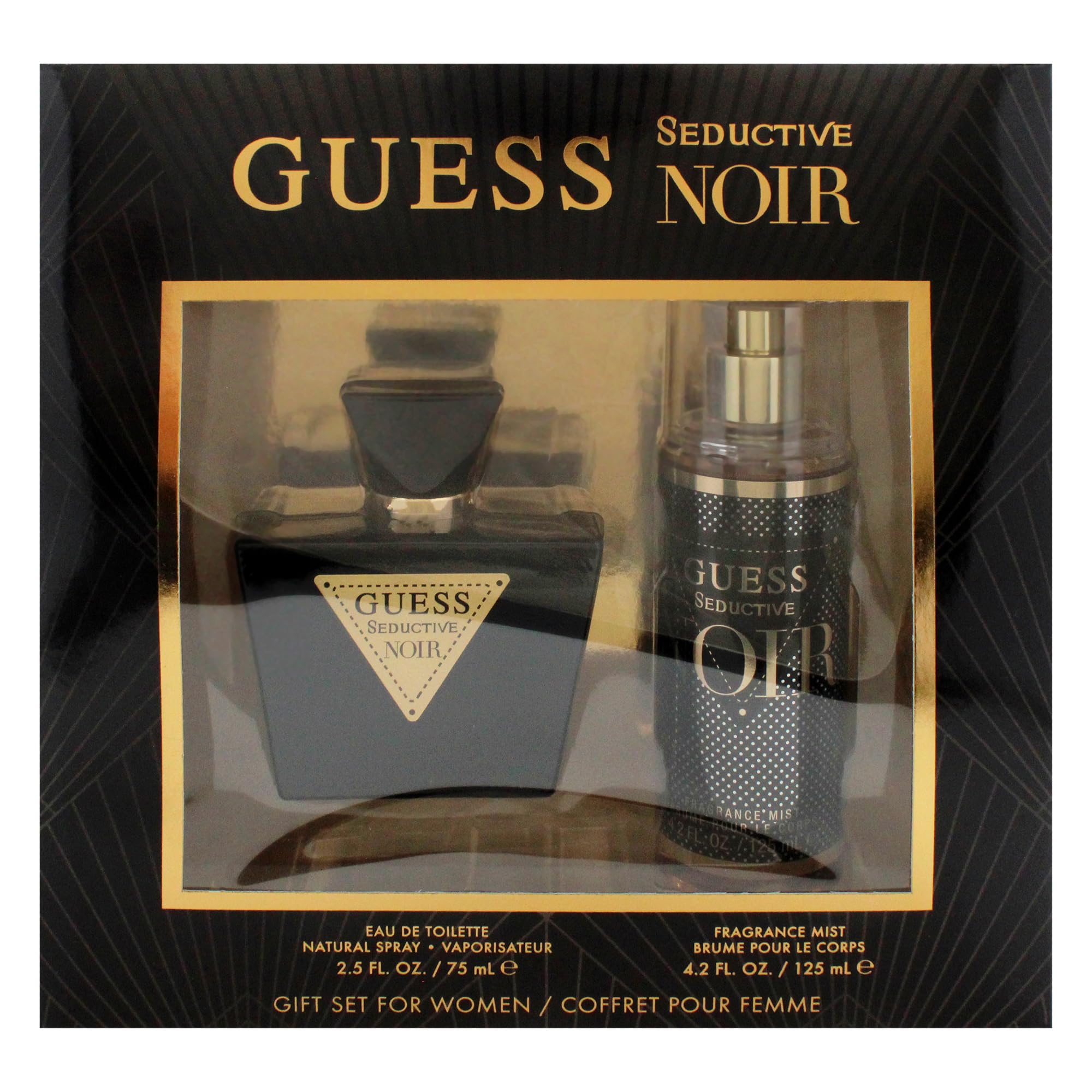 Guess Seductive Noir by Guess for Women - 2 pezzi regalo set 2,5oz EDT spray, 4,2oz Fragranza Mist