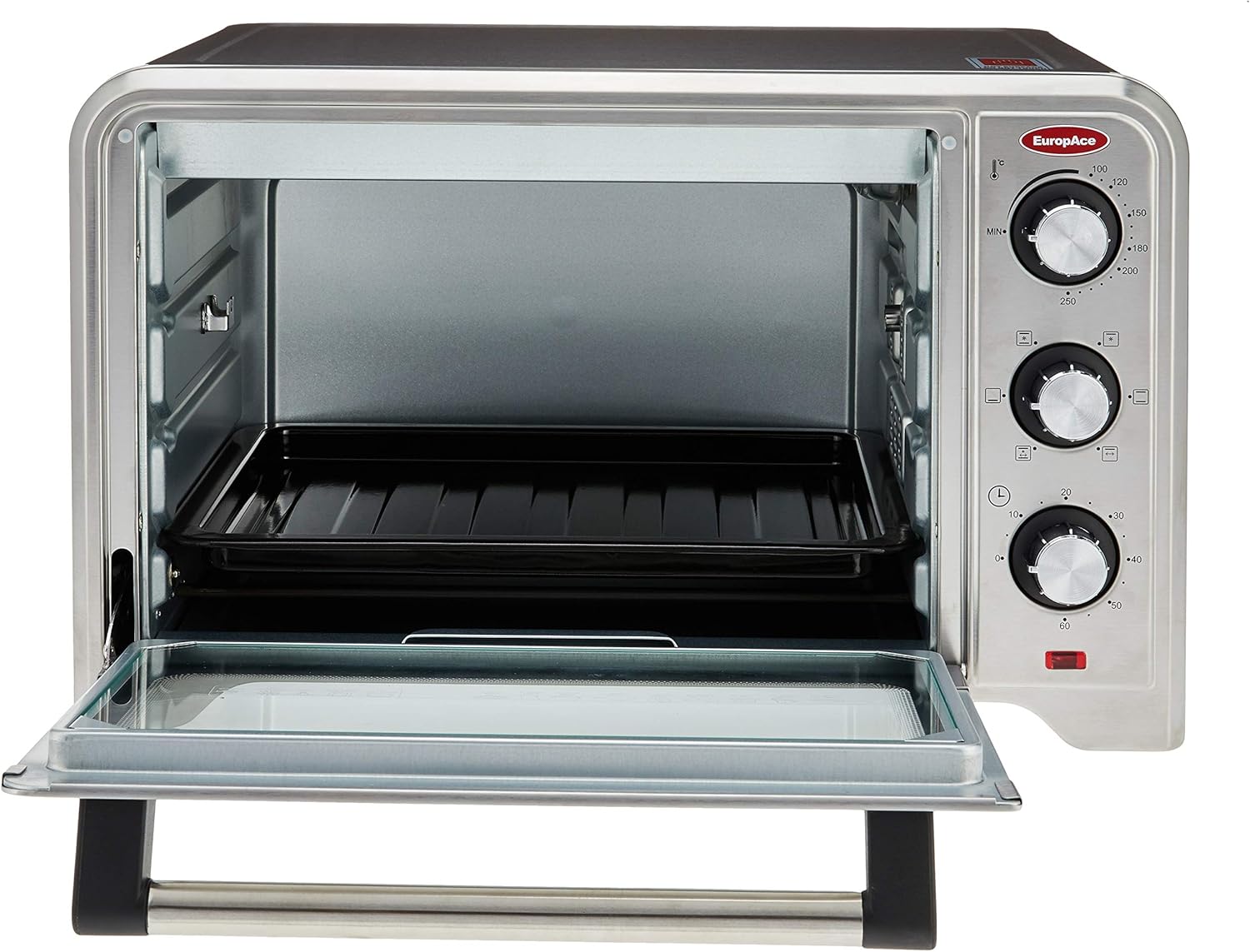 EuropAce EEO 5301T Oven Interior with Wire Rack and Drip Pan
