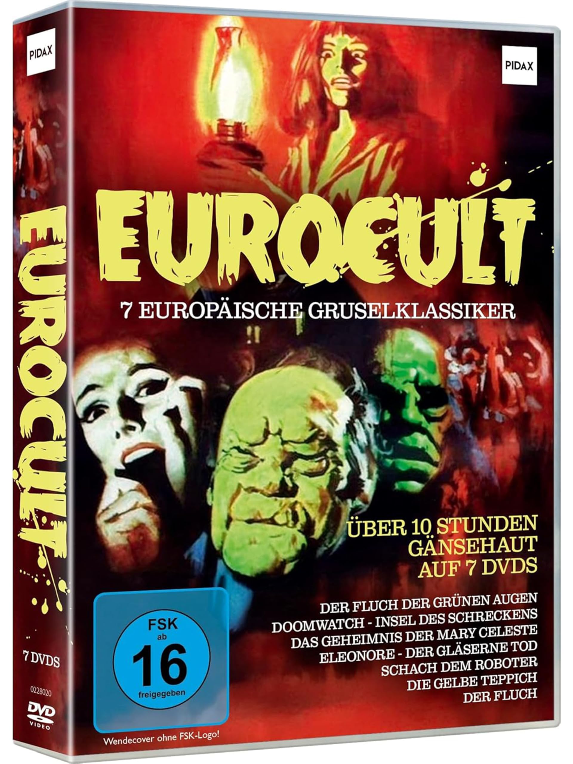 Eurocult – 7 europäische Filmklassiker – Gruselige Horror-Raritäten mit Vampiren Geisterschiffe Robotern und Flüchen (HORROR CLASSIC MOVIES by WME Home Entertainment)