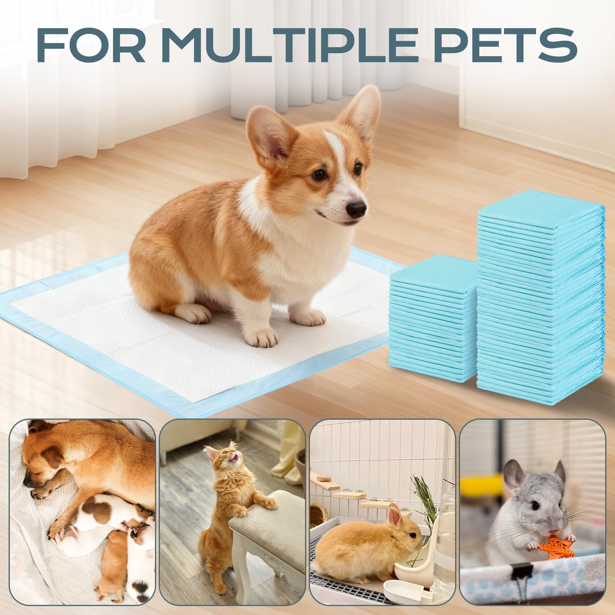 2 Pcs 90 * 80cm Tapis Educateur Chien Ultra Absorbant, Tapis Pour Chien