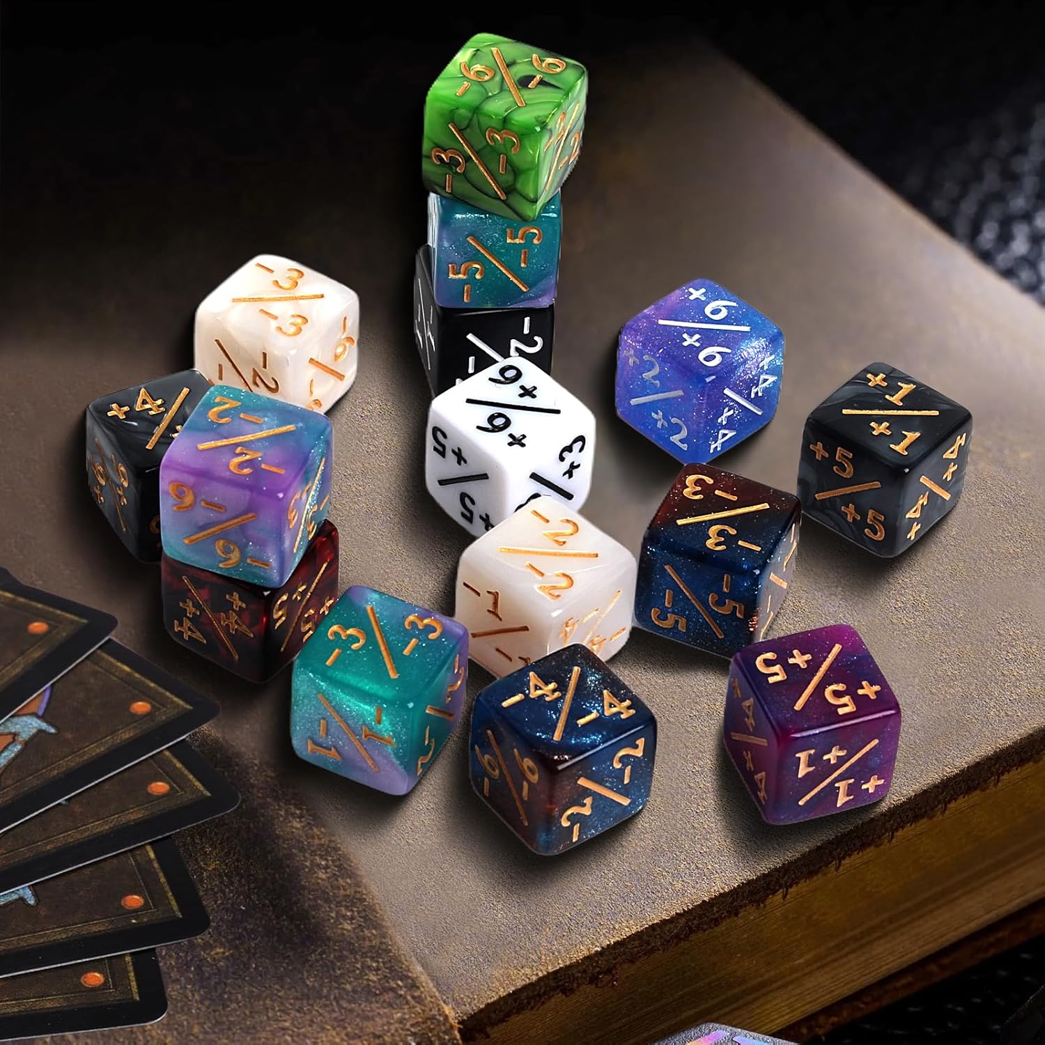 400 Dice Counter Token D6 Spindown Dice Compatible with MTG CCG Card Gaming Accessories 16mm