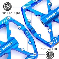 GEWAGE Kerékpár Pedál Fényvisszaverő Csíkokkal - CNC Alumínium Platform, 3 Zárt Csapágy, Csúszásmentes, 9/16" - Országúti, MTB és E-Bike Kom 3