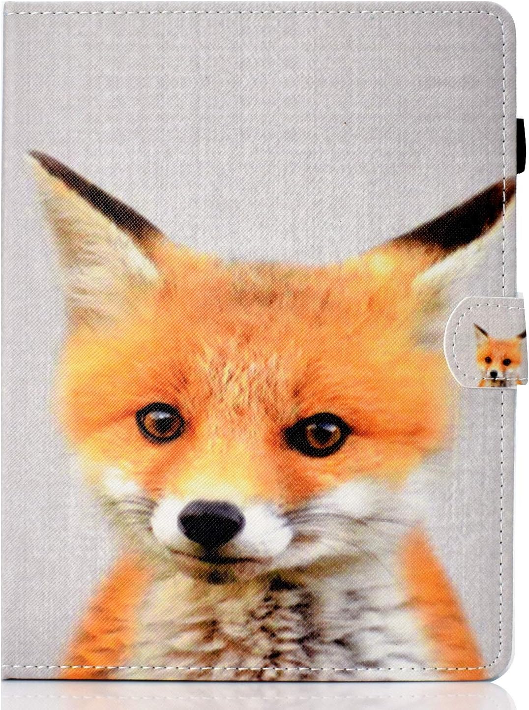 XTstore Universal Case for 9-10.1" Tablet, Leather Case Stand Cover Card Slot for Fire HD 10,Huawei MediaPad T3/T5 10,iPad Air 10.5, Samsung Tab A 10.1/Tab E 9.6, Lenovo TB-X103F, Fox