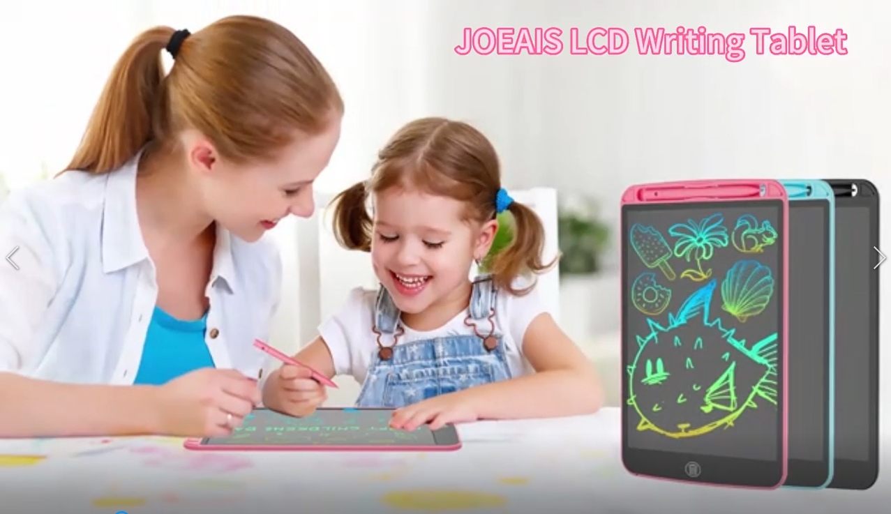 Tablette Dessin Enfant JOEAIS - Pack De 2 (rose + Bleu) - Écran LCD 10" - Sans Papier - Cadeau 3 à 12 Ans